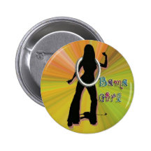 OBAMA GIRL GROOVY BUTTON