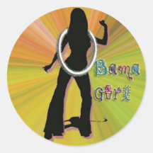 OBAMA GIRL GROOVY STICKERS