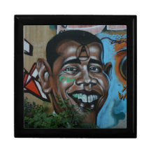Obama Graffiti Keepsake Boxes
