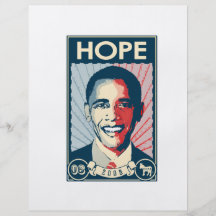 OBAMA HOPE CUSTOM FLYER