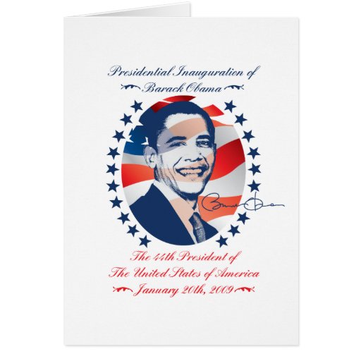 Obama Inauguration Card