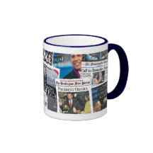 Obama Inauguration Newspaper Mug