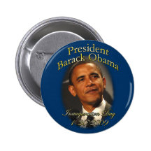 Obama Inauguration Pinback Buttons