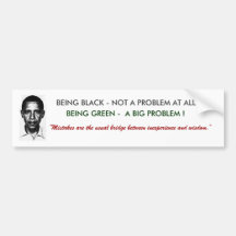 OBAMA INEXPERIENCE BUMPER STICKER