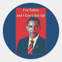 Obama "I've Fallen" Product Round Sticker
