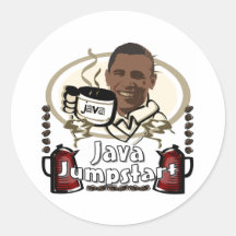 Obama Java Jumpstart Sticker