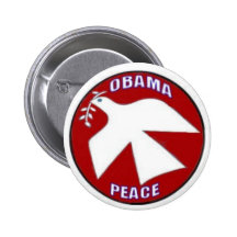 Obama Peace Dove Button
