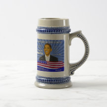 Obama Philadelphia Commemorative Stein Mugs