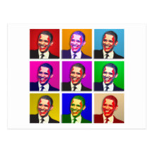 Obama Pop Art Style Post Cards