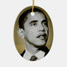 Obama President of The United States Ornaments
