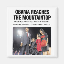 Obama Reaches the Mountaintop Magnet