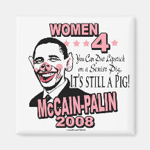 Obama Sexist Pig Gear Magnet