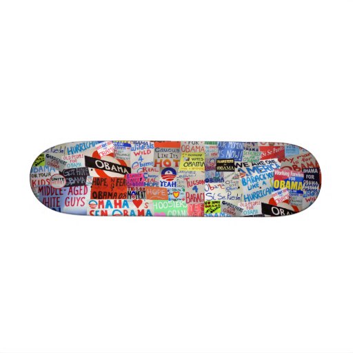 Obama SIgns of Hope Skateboard