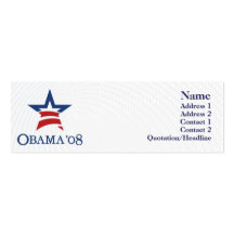 Obama - Skinny Business Card Templates