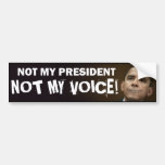 obama stitches not my president not my voice bumper sticker
