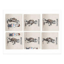 Obama supporters have no brains postcard