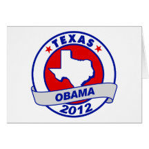 Obama - texas greeting card