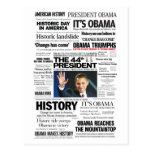 Obama: The 44th President Headline Collage Postcards