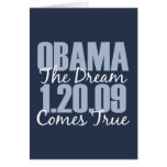 Obama The Dream Comes True Greeting Card