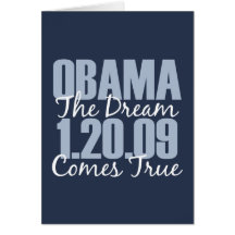 Obama The Dream Comes True Greeting Card
