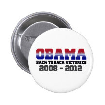 Obama Victory 2008 - 2012 Pin