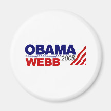 Obama Webb 2008 Refrigerator Magnet