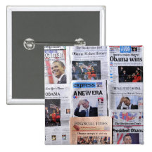 Obama Wins Button