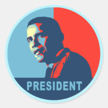 Obama Wins Peace Prize T-shirts Round Sticker
