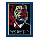 Obama Yes We Did 5 Post Cards