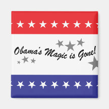 Obamas Magic Is Gone Magnet