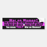 Obama's War on Women Bumper Stickers