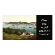 Oban Bay, Argyll and Bute, Scotland Custom Photo Card