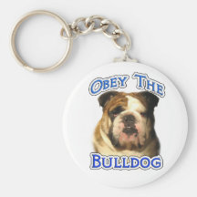 Obey the Bulldog Keychain