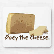 Obey the Cheese Mouse Mats