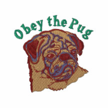 Obey the Pug Embroidered Tees