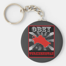 Obey Turkmenistan Key Chains