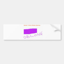 Oblong - A Random Designer Sticker Bumper Sticker