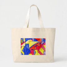 observational clockwork canvas bags