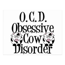 Obsessive Cow Disorder Postcards