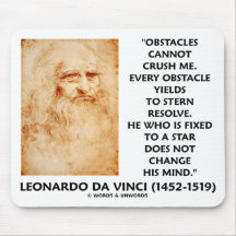 Obstacles Cannot Crush Me Fixed To A Star Quote Mousepads