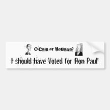 Ocain or McBama? Bumper Sticker