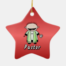 Occupation Pastor Religious Clergy  Personalised Ornament