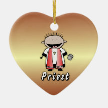 Occupation Priest Religious Clergy  Personalised Christmas Tree Ornament