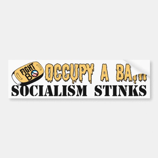 Occupy A Bath: Fight B.O. Bumper Sticker