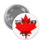 Occupy Canada: UBC-University of British Columbia Button