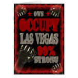 Occupy Las Vegas OWS protest 99 percent strong Cards