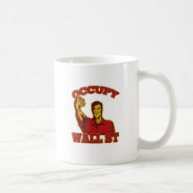 Occupy Wall Street America worker retro Mugs