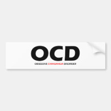 OCD - Obsessive Chihuahua Disorder Bumper Stickers
