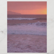 Ocean at sunset flyers