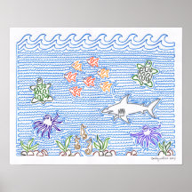 Ocean One Line Posters